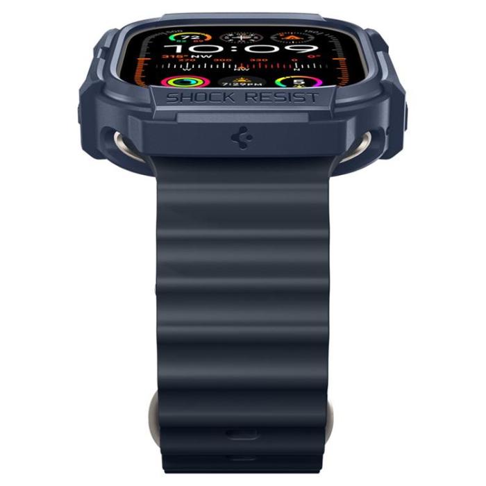 Spigen - Spigen Apple Watch Ultra 1/2 (49mm) Skal Rugged Armor - Blå