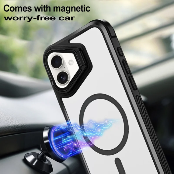 A-One Brand - iPhone 16 Mobilskal Magsafe med Linsskyddsstöd