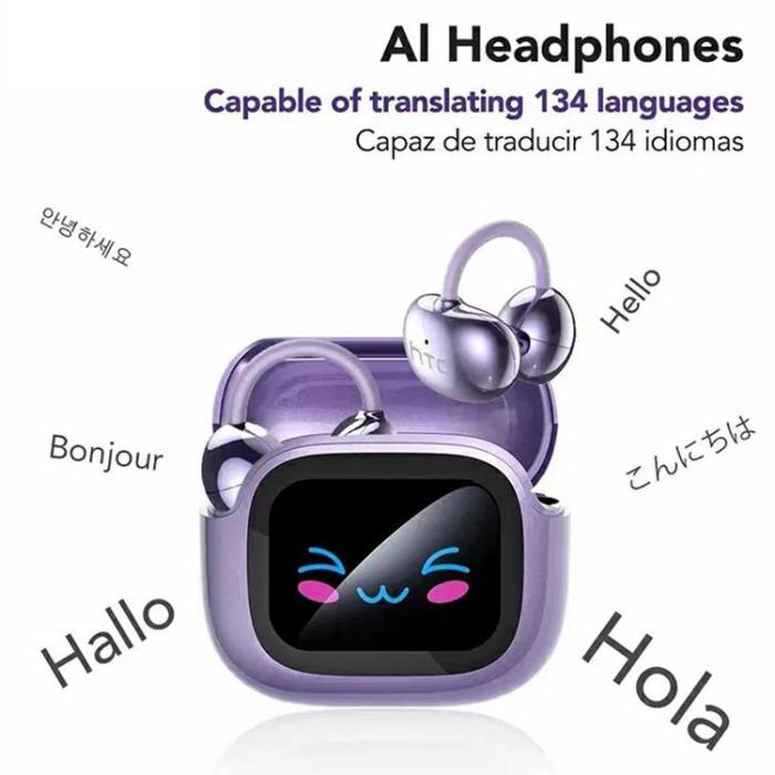 HTC - HTC In-Ear Trådlösa Hörlurar AI-översättare Clip-On NE32