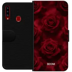 iSecrets - Pl&aring;nboksfodral till Samsung Galaxy A20s med Crimson Rose