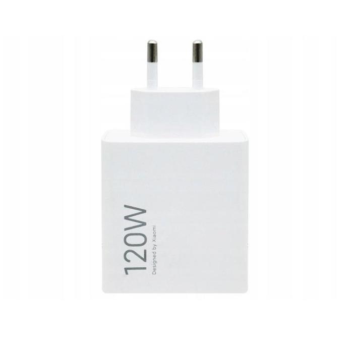 Xiaomi - Xiaomi Snabbladdare 120W 6A USB-A med USB-A/USB-C Kabel 1m Vit