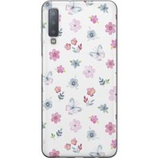 iSecrets - Mobilskal till Samsung Galaxy A7 (2018) med Blommor och fjärillar