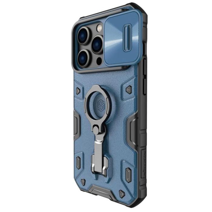 Nillkin - Nillkin iPhone 14 Pro Skal Magsafe CamShield Armor Pro Magnetic - Blå