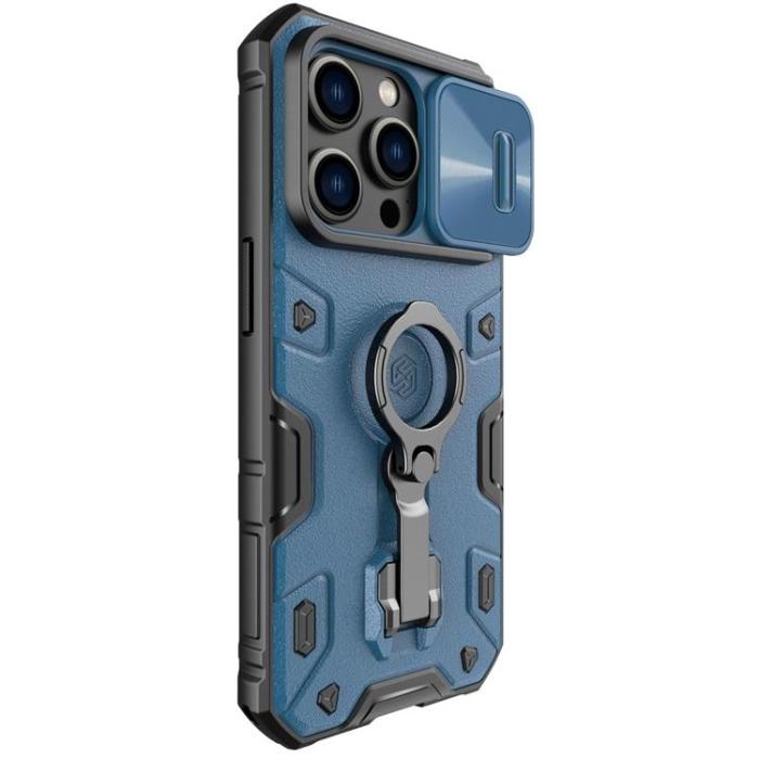 Nillkin - Nillkin iPhone 14 Pro Skal Magsafe CamShield Armor Pro Magnetic - Blå