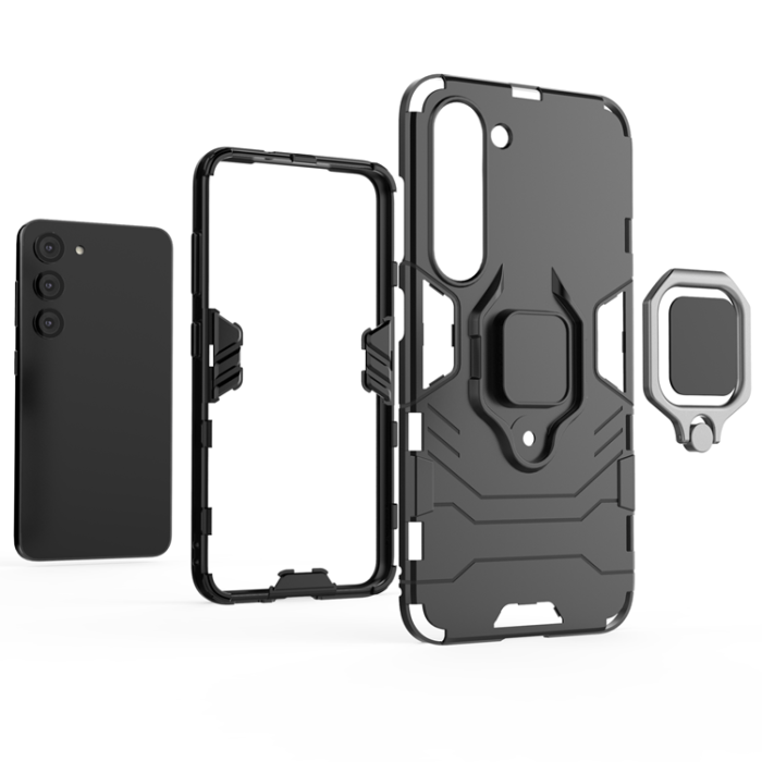OEM - Galaxy S23 Skal Ringhållare Armor Magnetic - Svart