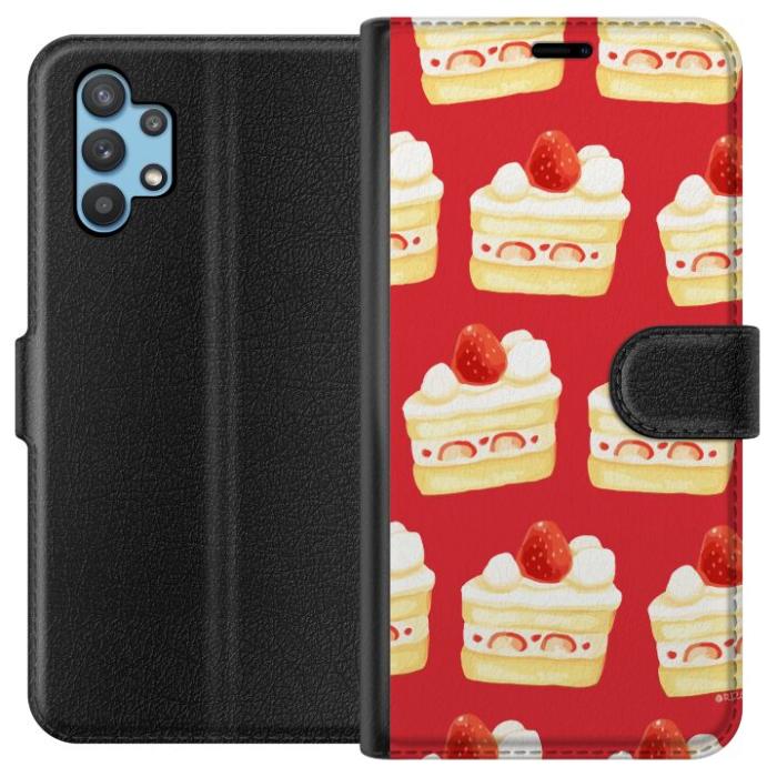 iSecrets - Plånboksfodral till Samsung Galaxy A32 5G med Tårta