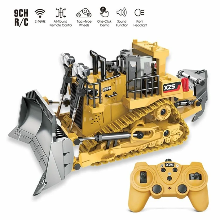OEM - Crawler Typ Bulldozer Fjärrkontroll Bil med ljudljus 1031
