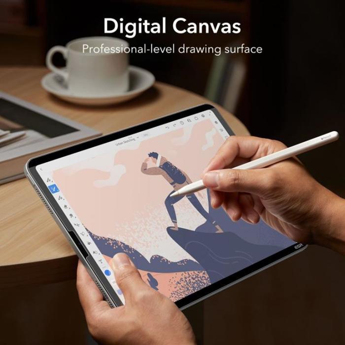 UTGATT1 - ESR iPad Pro 12.9 (2022/2021/2020) Skärmskydd Magnetisk Paper Feel - Clear