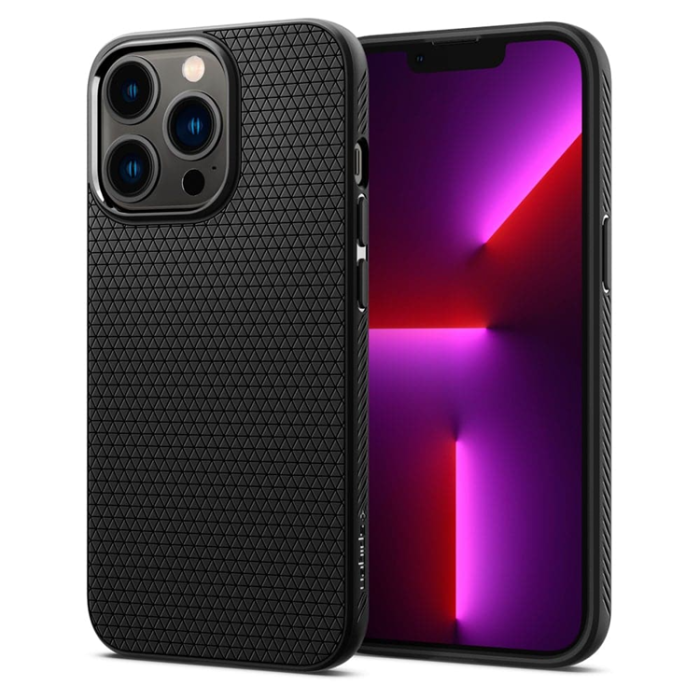 Spigen - SPIGEN iPhone 14 Pro Liquid Air Skal - Svart