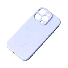 OEM - iPhone 15 Mobilskal MagSafe Silikon - Ljusblå