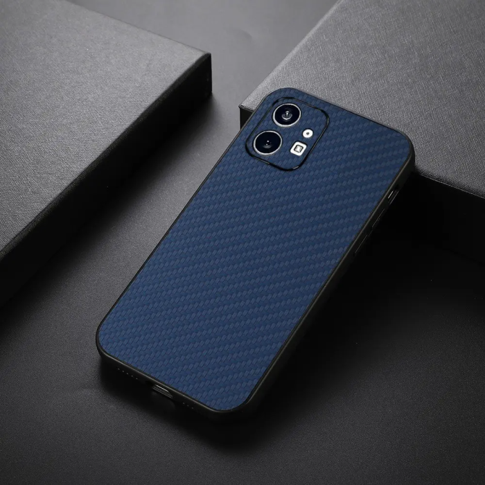 OEM - Nothing Phone 1 Mobilskal Carbon Fiber Texture - Blå