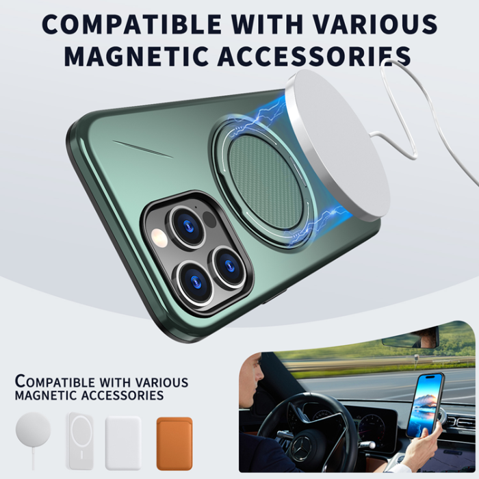 A-One Brand - iPhone 14 Pro Max Mobilskal MagSafe Rotating Kickstand TPU + PC