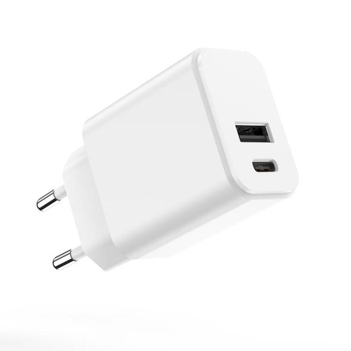 Setty - Setty Snabbladdare USB Till USB-C 20W 3A - Vit