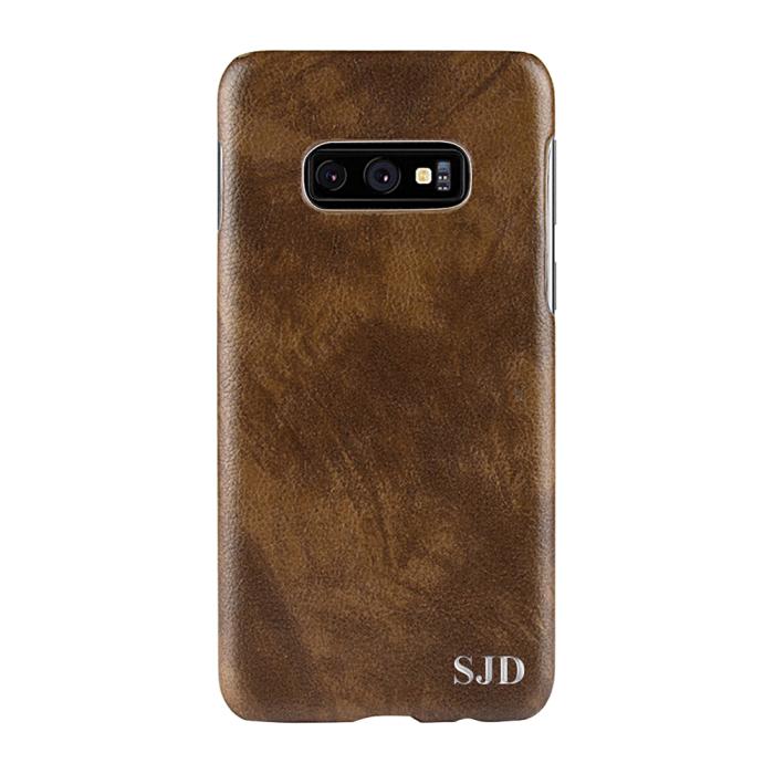 TheMobileStore - Designa själv - Galaxy S10e konstläder skal - BRUN