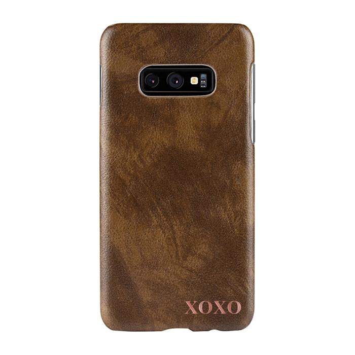 TheMobileStore - Designa själv - Galaxy S10e konstläder skal - BRUN