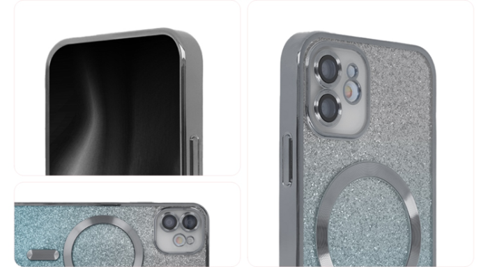 Tecto Shield - Tecto Shield iPhone 15 Pro Max Mobilskal MagSafe SparkleFlex