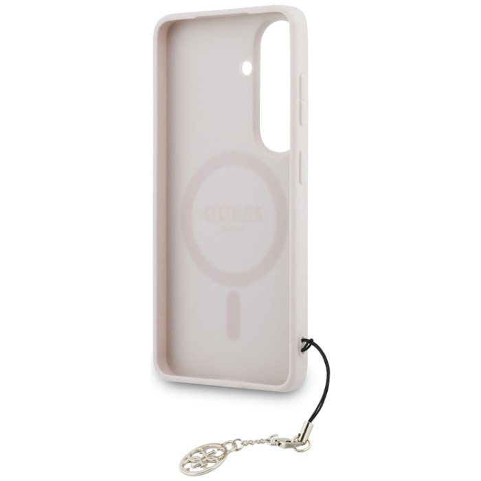 Guess - Guess Mobilskal För Galaxy S26 MagSafe 4G Classic Logo Charm - Rosa