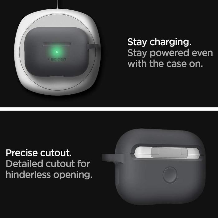 UTGATT1 - SPIGEN Silicone Fit Airpods Pro 1/2 - Svart