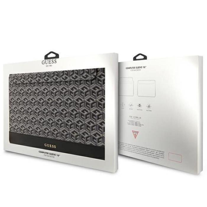 Guess - Guess Datorfodral 16'' GCube Stripes - Svart