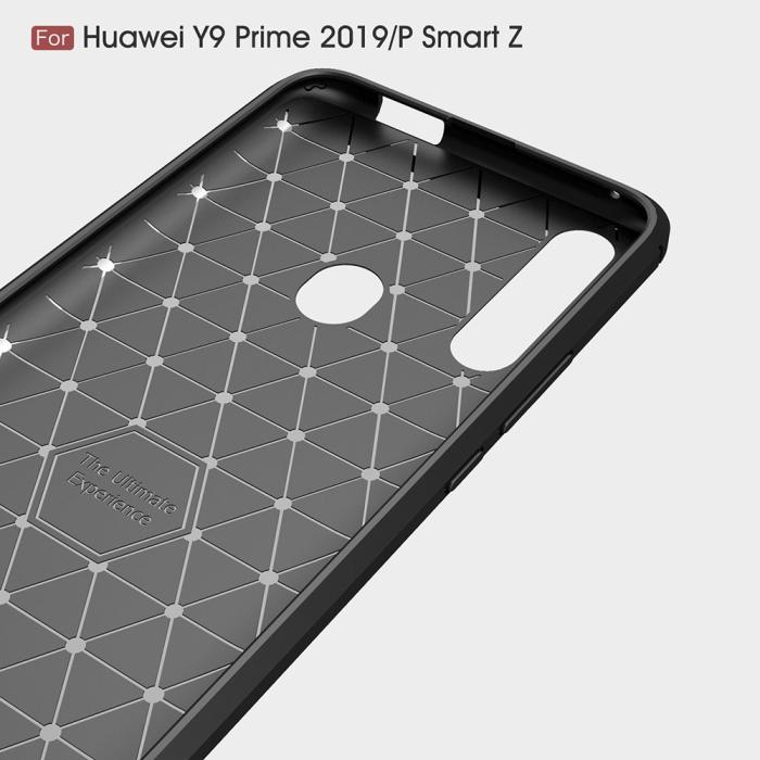 UTGATT4 - Carbon Fibre Mobilskal Huawei P Smart Z - Svart
