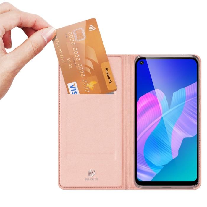 Dux Ducis - Dux Ducis Skin Series Plånboksfodral Huawei P40 Lite E - Rose Gold