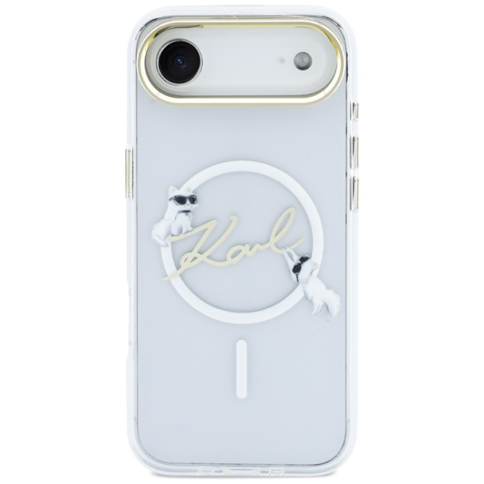KARL LAGERFELD - Karl Lagerfeld iPhone Air Mobilskal Magsafe IML Choupettes Karl Script