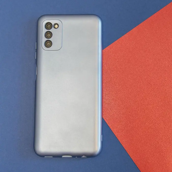 OEM - Metalliskt skal för Samsung Galaxy S23 FE ljusblå
