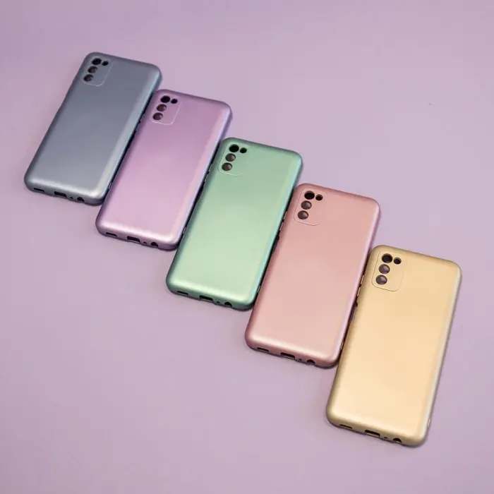 OEM - Metalliskt skal för Samsung Galaxy S23 FE ljusblå
