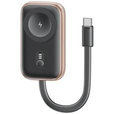 USAMS - USAMS Trådlös Laddare Apple Watch Med Powerbank 1200mAh - Tarnish