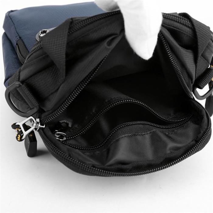 HAOSHUAI - HAOSHUAI Crossbody Väska Nylon - Blå