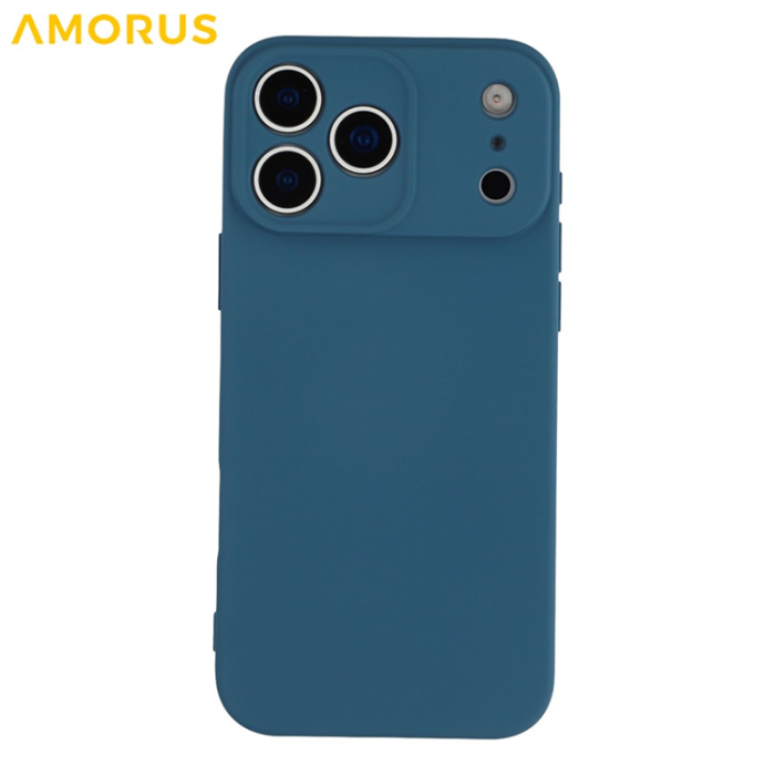 Amorus - AMORUS iPhone 17 Pro Mobilskal Precise Cutouts TPU Fiber - Sapphire