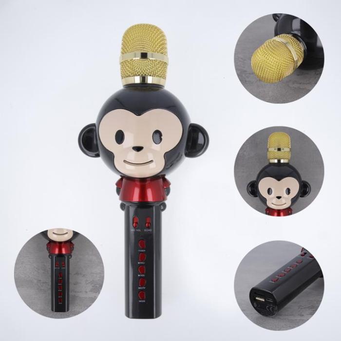Maxlife - Maxlife Bluetooth-Mikrofon med Högtalare Djur MX-100 - Svart