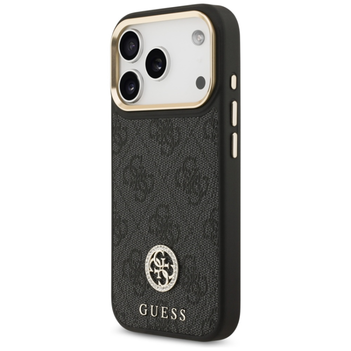 Guess - Guess iPhone 17 Pro Max Mobilskal Magsafe Strass Logo - Svart
