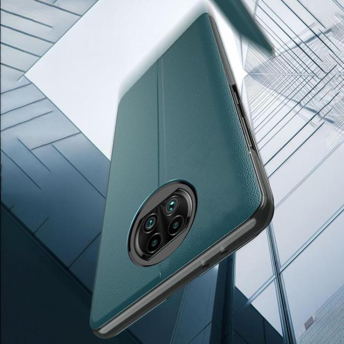 UTGATT1 - Eco Leather View Fodral Xiaomi Redmi Note 9T - Blå