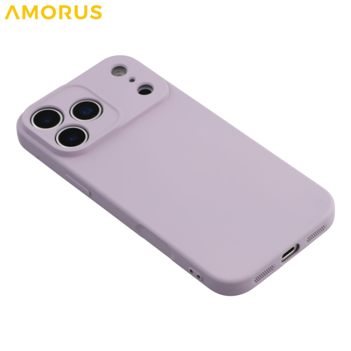 Amorus - AMORUS iPhone 17 Pro Max Mobilskal Precise Cutouts - Lila