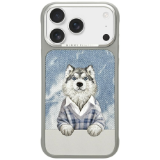 NIMMY - Nimmy Mobilskal F&ouml;r iPhone 17 Pro MagSafe Gentle Pets Series Dog - Gr&aring;