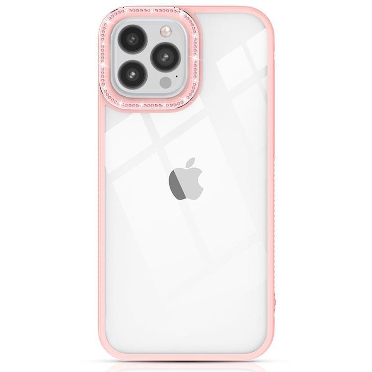 Kingxbar iPhone 13 Pro Skal Sparkles med Crystals - Rosa | 2353 | AlltMobil