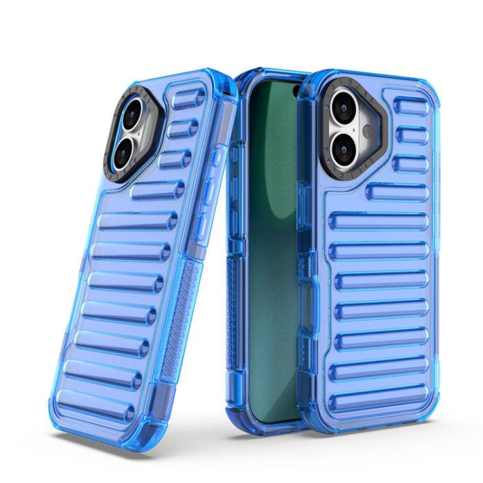 A-One Brand - iPhone 17 Mobilskal Stripe Design Detachable - Blå