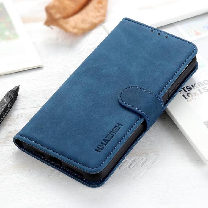 KHAZNEH - KHAZNEH Asus Zenfone 9 Plånboksfodral Retro Flip - Blå