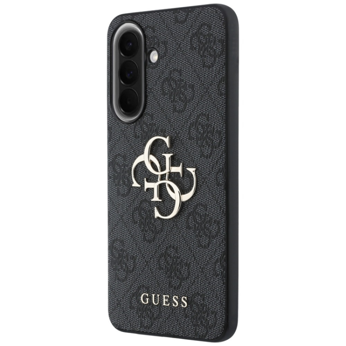 Guess - Guess Mobilskal För Galaxy A37 5G Läder 4G Metal Logo - Svart