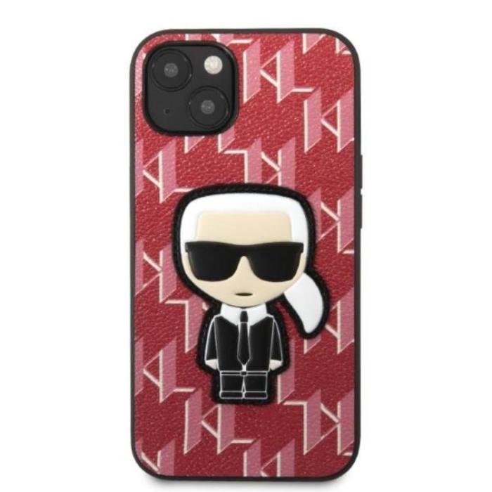 KARL LAGERFELD - Karl Lagerfeld iPhone 13 mini Skal Monogram Ikonik Patch - Röd
