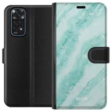 Gustaf - Pl&aring;nboksfodral till Xiaomi Redmi Note 11 med Mint Marble