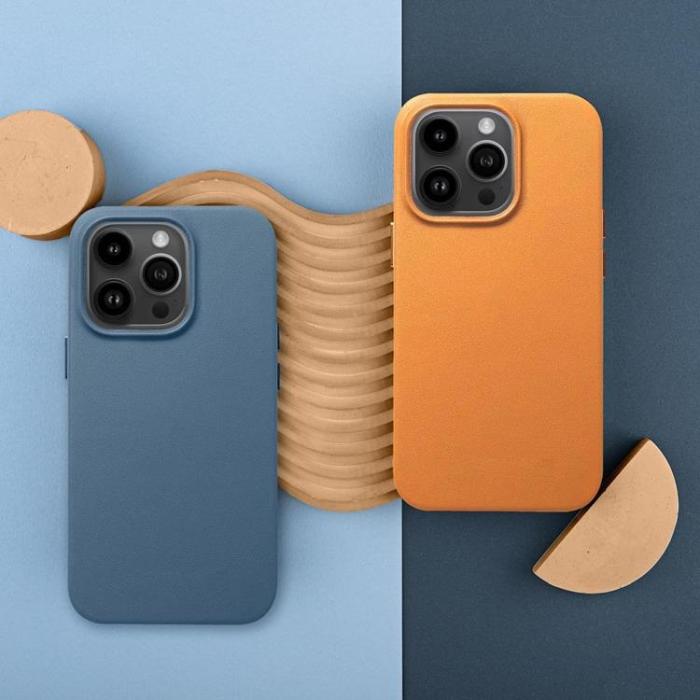 OEM - iPhone 11 Pro Magsafe Skal Läder - Indigo Blå