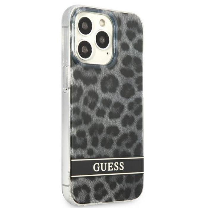 Guess - Guess iPhone 13 Pro Mobilskal Leopard - Grå