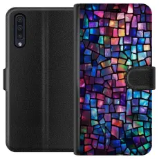 Gustaf - Pl&aring;nboksfodral till Samsung Galaxy A50 med Disco