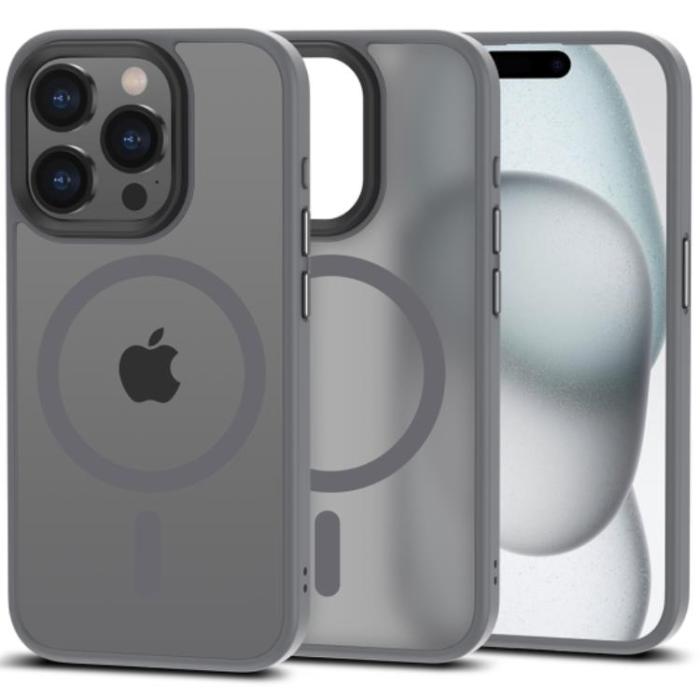Tech-Protect - Tech-Protect iPhone 15 Pro Mobilskal Magsafe Magmat - Titanium