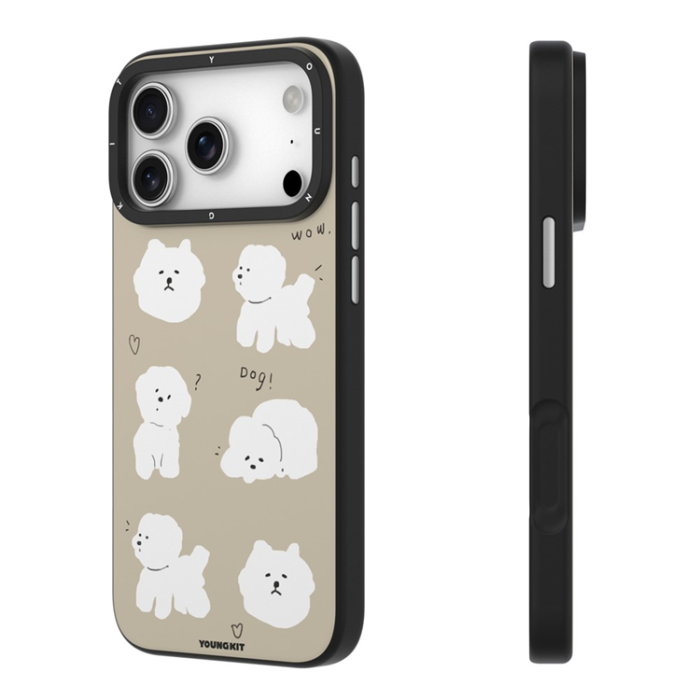 YOUNGKIT - YOUNGKIT iPhone 17 Pro Mobilskal MagSafe Cute Moments - Beige