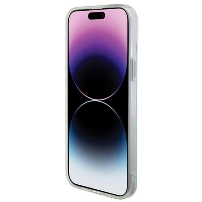 Guess - Guess iPhone 15 Pro Mobilskal Magsafe IML Iridescent - Turquoise