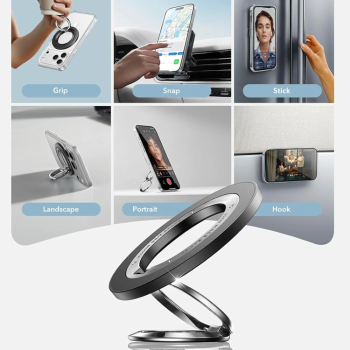 ESR - ESR Magnetic Magsafe Phone Ringhållare Halolock - Svart
