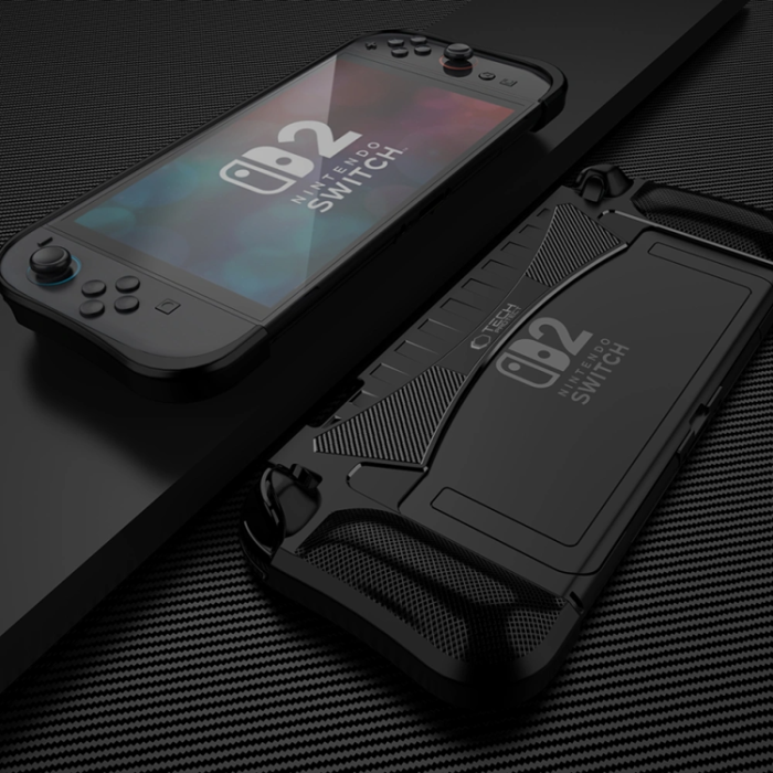 Tech-Protect - Tech-Protect Nintendo Switch 2 Skal Carbon - Svart